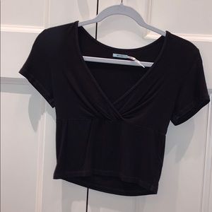 Black crop top